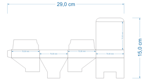 Caixa P - 7x2x7 cm
