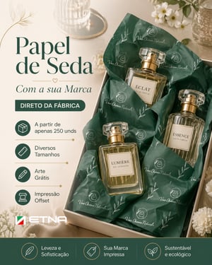 Papel de Seda Papel Seda 35 gr/m² 22x22 cm CMYK/Pantone Impressão Offset Corte Reto 