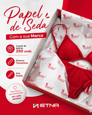 Papel de Seda Papel Seda 35 gr/m² 22x32 cm CMYK/Pantone Impressão Offset Corte Reto 