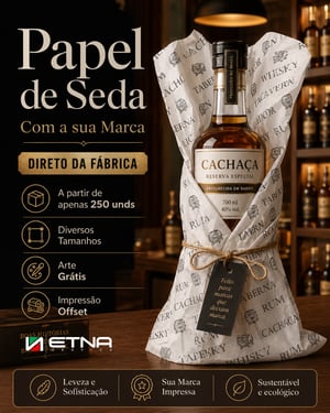 Papel de Seda Papel Seda 35 gr/m² 46x46 cm CMYK/Pantone Impressão Offset Corte Reto 