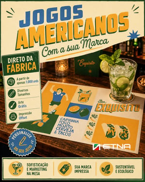 Jogos Americanos Jogos Americanos 31 x 42 cm CMYK/Pantone Impressão Offset Corte Reto Impresso 1 lado