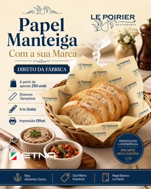 Papel Manteiga Papel Manteiga 35 gr/m² 32x32 cm CMYK/Pantone Impressão Offset Corte Reto Pacote