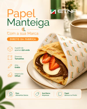 Papel Manteiga Papel Manteiga 35 gr/m² 46x46 cm CMYK/Pantone Impressão Offset Corte Reto Pacote