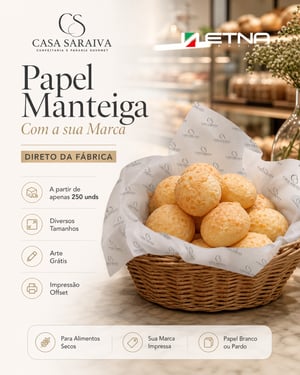 Papel Manteiga Papel Manteiga 35 gr/m² 22x32 cm CMYK/Pantone Impressão Offset Corte Reto Pacote