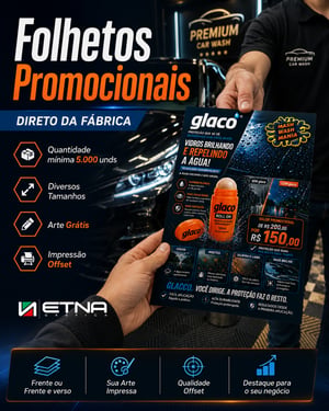 Folhetos Folhetos 20 x 15 cm CMYK Impressão Offset Corte Reto 4x0 ou 4x4 cores