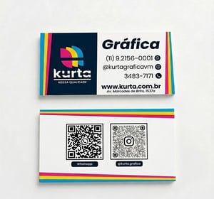 Cartão Frente e Verso Couchê 250g / Verniz Frente / Colorido Couchê 250g 9X5 4x4 Verniz uv total Frente corte reto 