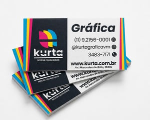 Cartão Couchê Fosco Couchê 300g / Lam. Fosco / Colorido Couchê 300g 9X5 4x0 Laminação fosca corte reto 