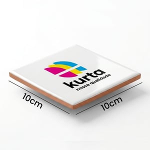 AZULEJO RESINADO PERSONALIZADO Cerâmica branca com resina especial para sublimação. 10X10    