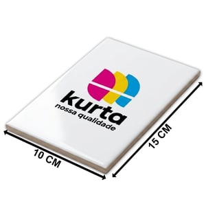 AZULEJO RESINADO PERSONALIZADO Cerâmica branca com resina especial para sublimação. 10x15    