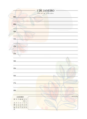 Agenda 2027 Alfabeto Floral