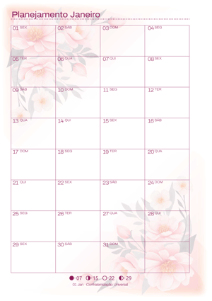 Agenda 2027 Floral Edificante
