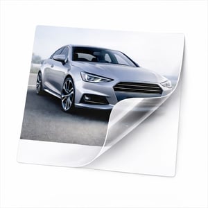 Adesivo Transparente Transparente  4x0  Sem Acabamento 