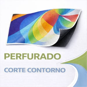 Adesivo Perfurado Recorte Perfurado Mt2  Corte contorno  