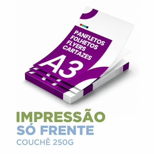 Cartaz A3 - Couchê 250g