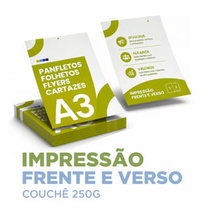 Cartaz A3 - Couchê 250g