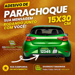 ADESIVO PARACHOQUE 15X30CM vinilico 15X30 cm    