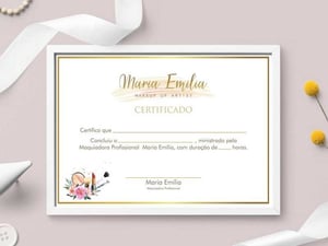Certificado A3 Couchê 300g Frente Colorida Sem Verniz
