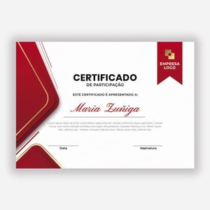 Certificado A4 Couchê 300g Frente e Verso Coloridos Sem Verniz