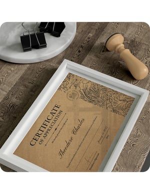 Certificado A3 Reciclato 240g Frente Colorida
