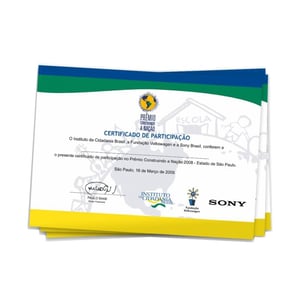 Certificado A5 Couchê 300g Frente e Verso Coloridos UV Total Frente