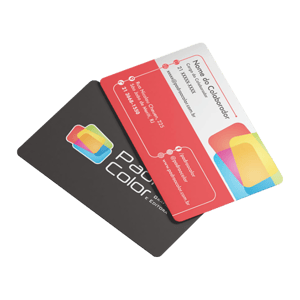 Cartão de Visita em PVC 0,5mm - Fosco com Frente e Verso Coloridos