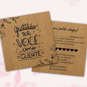 Cartão Postal 9x10cm Kraft 240g Sem Verniz (1x1)