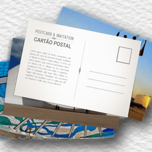 Cartão Postal 9x15cm Couchê 250g Laminação Fosca (4x4)