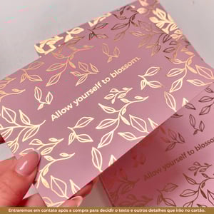 Cartão Postal 9x15cm Couchê 300g Laminação Fosca + Hot Stamping (4x4)