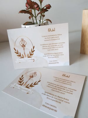 Cartão Postal 9x15cm Couchê 300g Laminação Fosca + Hot Stamping (4x4)