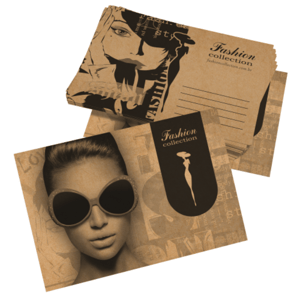 Cartão Postal 9x15cm Kraft 240g Sem Verniz (1x1)