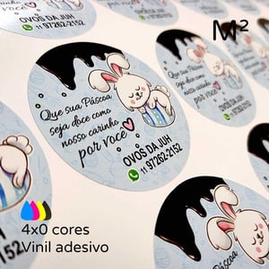 Vinil adesivo 0,10 com meio corte no formato desejado