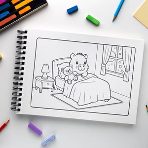 Livro de Colorir Infantil Turminha da Fauna Brasileira – Capivara