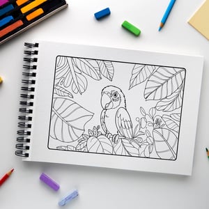 Livro de Colorir Infantil Turminha da Fauna Brasileira – Arara azul
