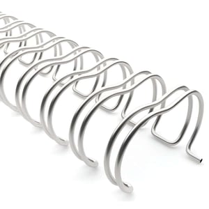 Encadernação com wire-o / garra de duplo anel metálico