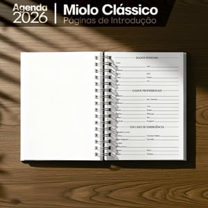 Agenda 2026 Comercial Clássica