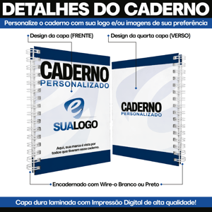 Caderno Capa Dura A5 personalizado Empresarial