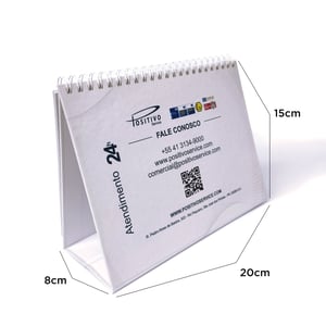 Calendário de mesa com Impressão na base rígida Horlle