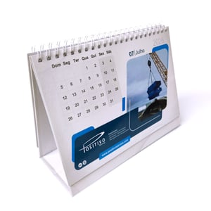 Calendário de mesa com Impressão na base rígida Horlle