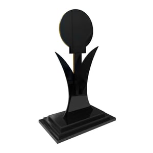 Troféu em acrílico com sobreposição