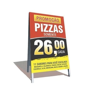 Cavalete de Madeira 70x120cm = ARTE GRATIS! Lona 440g 60x90cm Todo Colorido  Dobradiças e Suporte 