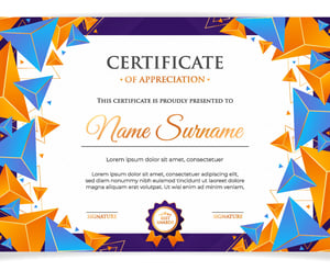 Certificado A3 Couchê 300g Frente Colorida UV Total Frente