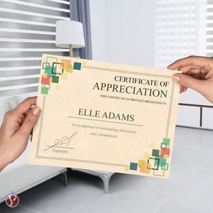 Certificado A3 Reciclato 240g Frente Colorida