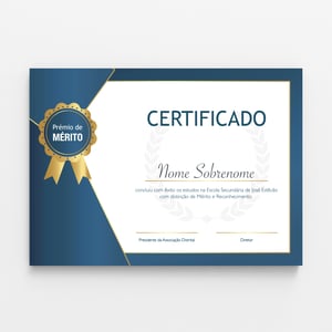 Certificado A3 Couchê 300g Frente e Verso Coloridos UV Total Frente