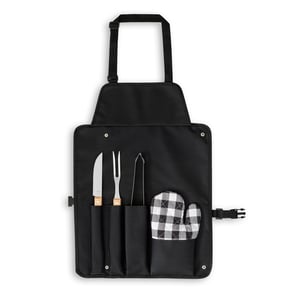 Kit churrasco com 4 utensílios      