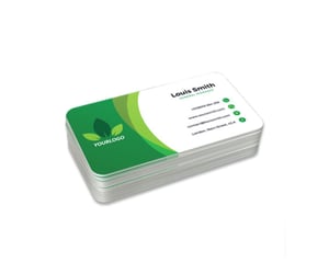 Cartão de Visita em PVC 0,76mm - Fosco com Frente Colorida