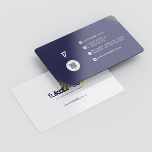 Cartão de Visita em PVC 0,5mm - Fosco com Frente Colorida