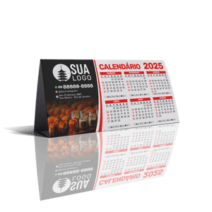 Calendário de Mesa Triangular