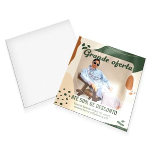 Cartão Postal 9x10cm Couchê 300g UV Total Frente e Verso (4x0) Couchê 300g 9x10cm 4x0 - Apenas a Frente Colorida  UV Total Frente e Verso 