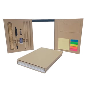 Bloco de Notas   miolo pautado Preto e branco Capa dura Recorte reto Somente uma Arte por Pedido, post it e caneta