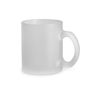 Caneca em vidro com efeito fosco 340 mL      